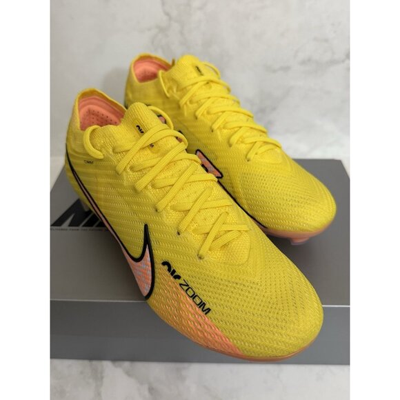 Nike Zoom Vapor 15 Elite FG Soccer Cleats Yellow DJ4978-780 Men’s Sizes main image 7